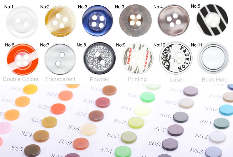 Manufacturer 2/4 Holes Polyester/Resin/Metal Sew on Button, Sewing Shirt Pearl Resin Assorted Buttons for Shirt Coat Garment Accessories Clothing