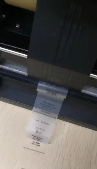 Silicone Woven Transparent TPU Clear Clothing Label 