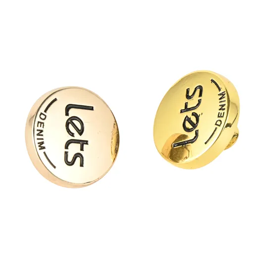 Sewing The Existing Round Four Holes Engraved Logo Polo Shirt Pearl Resin Polyester Plastic Button for Men Custom Children′s 