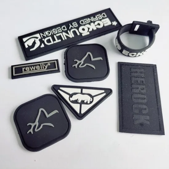 Custom 3D Silicone PVC Patches Rubber Labels 