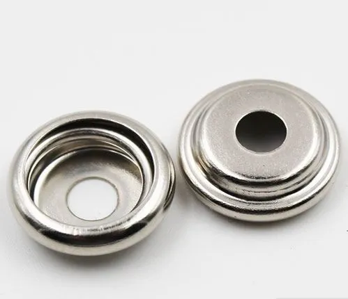 Competitive Price 10mm 12.5mm 15mm Brass Snap Button 4 Parts Cap Socket Stud Post Press Fastener for Garment 