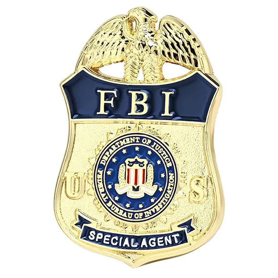 Custom Fbi Special Agent Department of Justicb Badge 