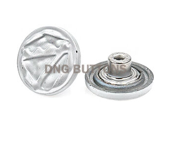 Custom Metal Button Silver Jeans Button Rivet Metal Snap Fastener for Denim Garment Jeans Accessories 