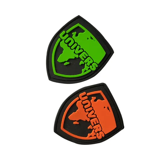 Embossed Patch 3D Soft PVC Custom Clothing Brand Round Silicon Rubber Logo Label 