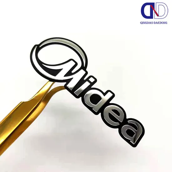 Adhesive Sticker Customized Production of Nickel Electroforming Metal Logos 