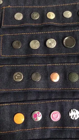 Metal Brass Zinc Alloy Snap Fastener for Garment Cloths Coat Jacket 