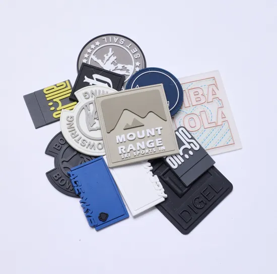 Soft PVC Rubber Clothing Silicone Label for Down Jackets and Children′s Clothing 