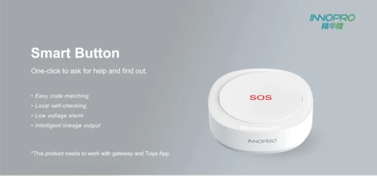Tuya Zigbee Sos Button Emergency Alarm Sos Smart Button