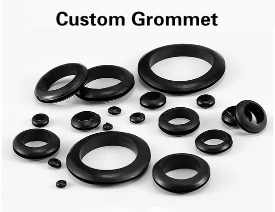 OEM Custom Injection Moule Round Square Oval Conical Rubber Grommet with Angled Thru