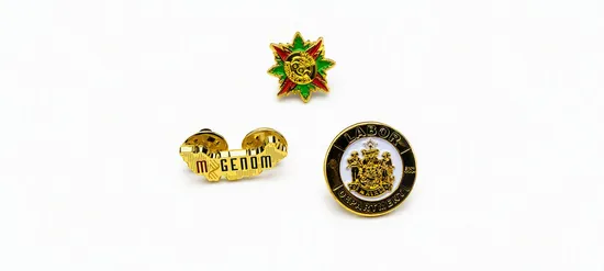Custom Souvenir Logo Antique Copper Plating Metal Badge 