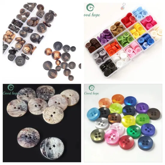 Hot Sell High Quality Design Plastic 4 Holes Shirt Button for Clothing with Logo