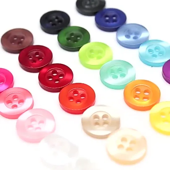 18L Simple Design Shirt Button Men′ S Resin Transparent All