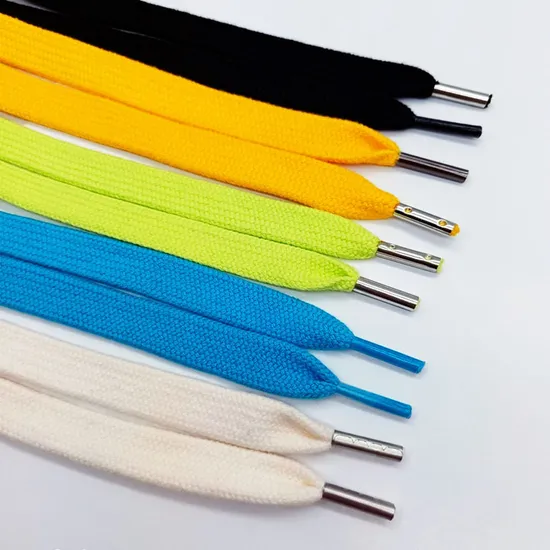 Polyester Rope Drawcord with Printed Logo Tips Nylon Rope Hoodie Jacquard Drawcord Trouser Flat /Round Waist Rope with Logo 